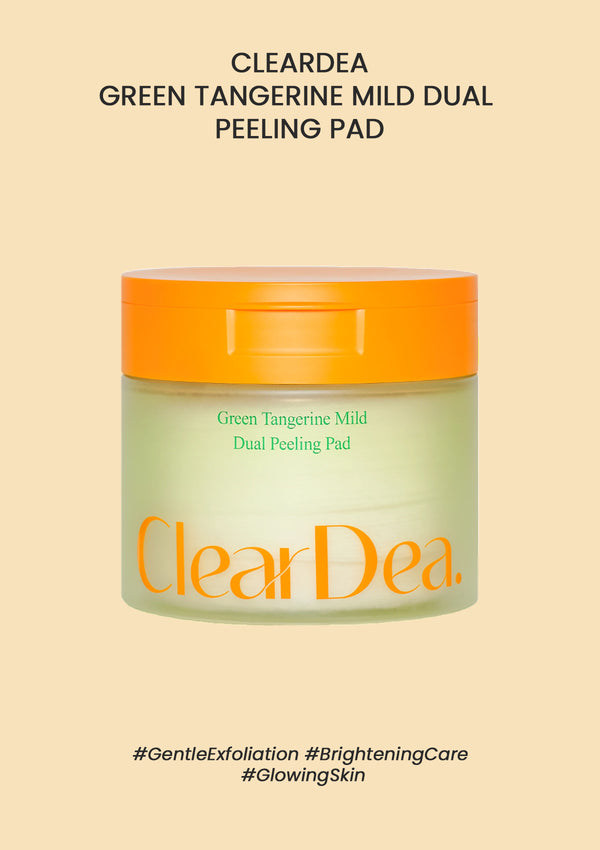 [CLEARDEA] Green Tangerine Mild Dual Peeling Pad 140ml (70 Pads)