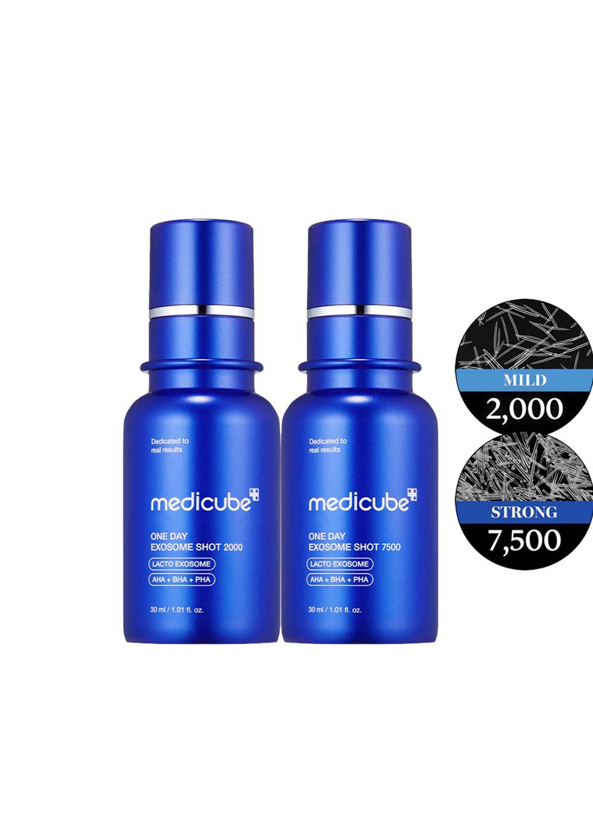 [MEDICUBE] One Day Exosome Shot Mild 2000 | Strong 7500 (30ml) (BUY 1)  MEDICUBE MILD 2000 + (BUY 1) STRONG 7500