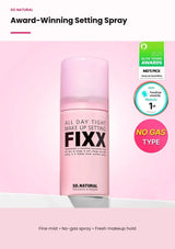 SO NATURAL All Day Tight Makeup Setting Fixer award-winning setting spray