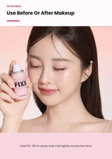 SO NATURAL setting fixer used before or after makeup