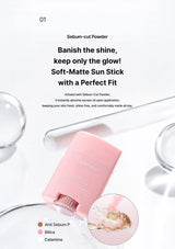 CELIMAX Oil Control Mattifying Sun Stick — Sebum-cut powder for a fresh finish