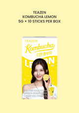 TEAZEN Kombucha Lemon — one 50g box of ten 5g sticks, COCOMO main image