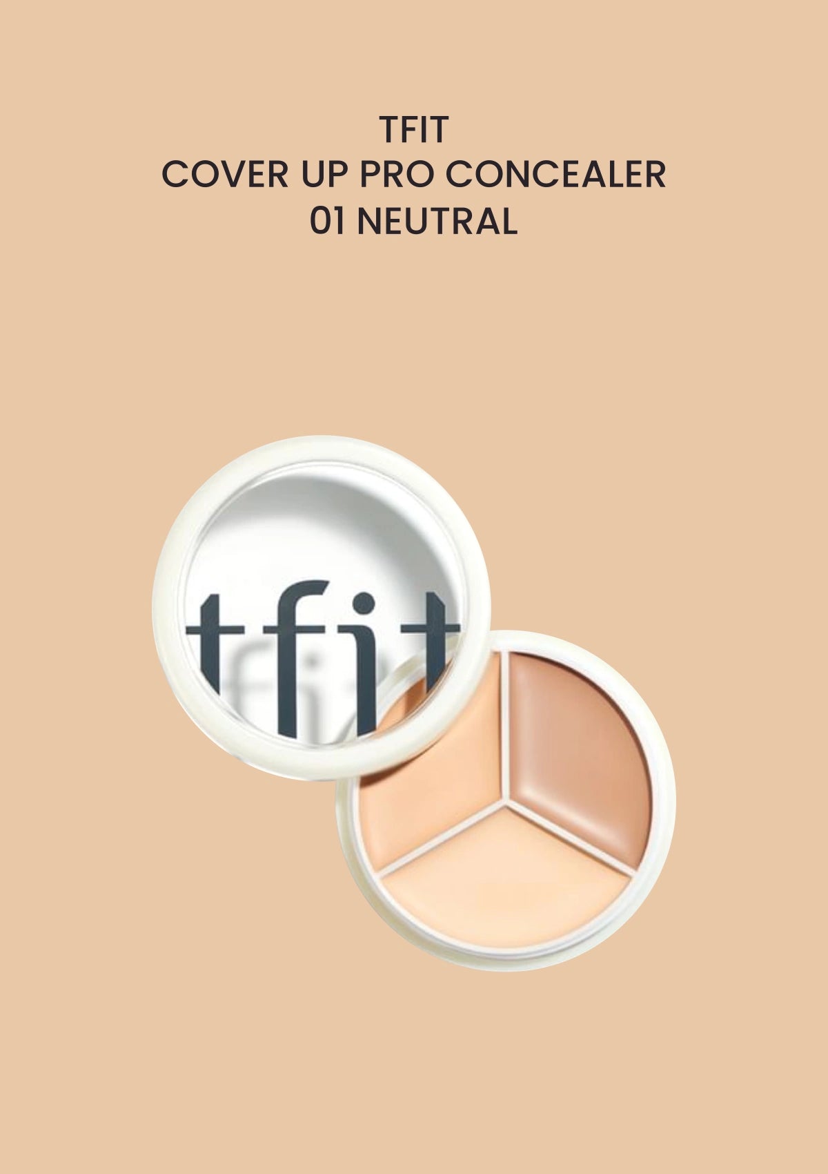 TFIT COVER UP PRO CONCEALER 01 NEUTRAL on a solid neutral nude background