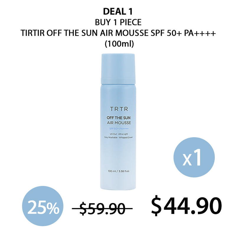 [TIRTIR] Collagen Core Glow Mask 80ml | VC Glow Toning Mask 80ml | Off The Sun Air Mousse SPF 50+ PA++++ 100ml