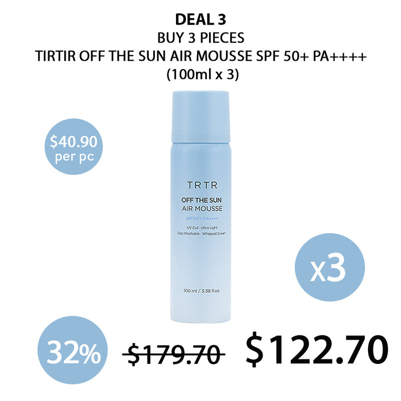 [TIRTIR] Collagen Core Glow Mask 80ml | VC Glow Toning Mask 80ml | Off The Sun Air Mousse SPF 50+ PA++++ 100ml