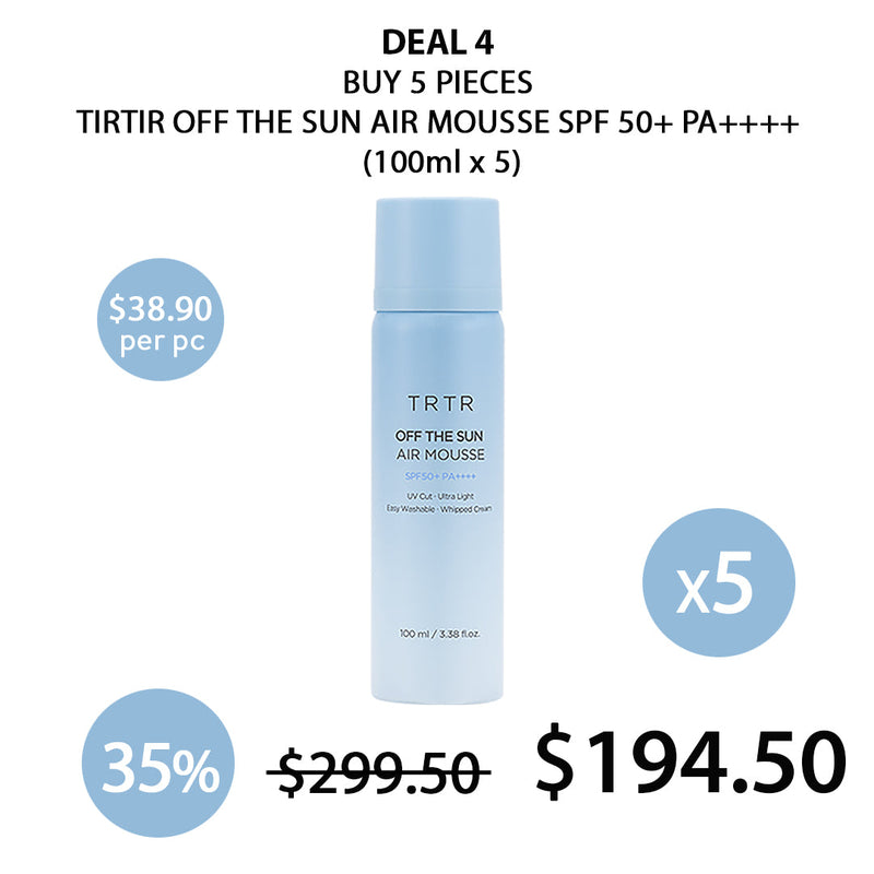 [TIRTIR] Collagen Core Glow Mask 80ml | VC Glow Toning Mask 80ml | Off The Sun Air Mousse SPF 50+ PA++++ 100ml