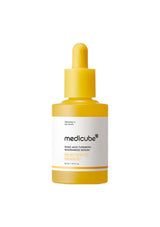 Yellow dropper bottle with Medicube label on a white background