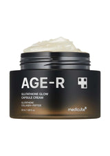 Jar of AGE-R skincare cream with visible brand name on a white background