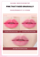 VIVA KOREA Multi Tint Pink colour at 3 24 and 48 hours