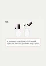 YUNJAC Protective Base Prep cap opening instructions: pull upward without twisting