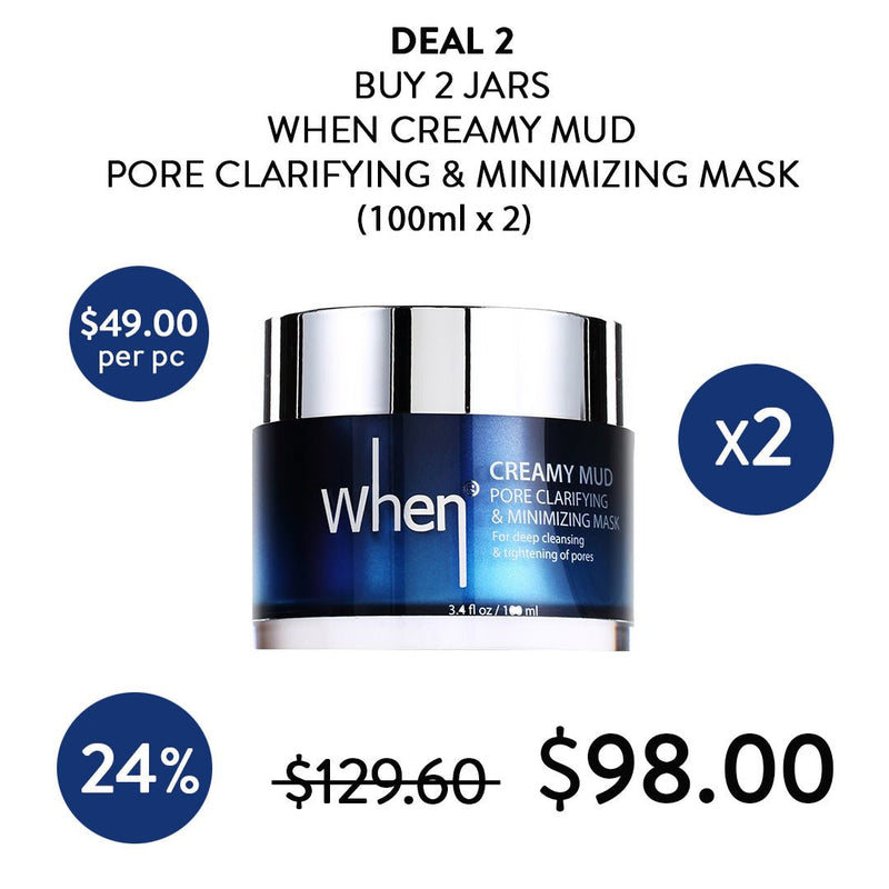 [WHEN] Beauty Creamy Mud Pore Clarifying & Minimizing Mask 30ml - COCOMO