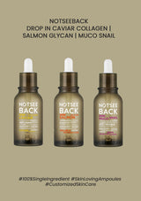 (NOTSEEBACK) (2+1 Free) Drop in Caviar Collagen/ Salmon Glycan/ Muco Snail - COCOMO