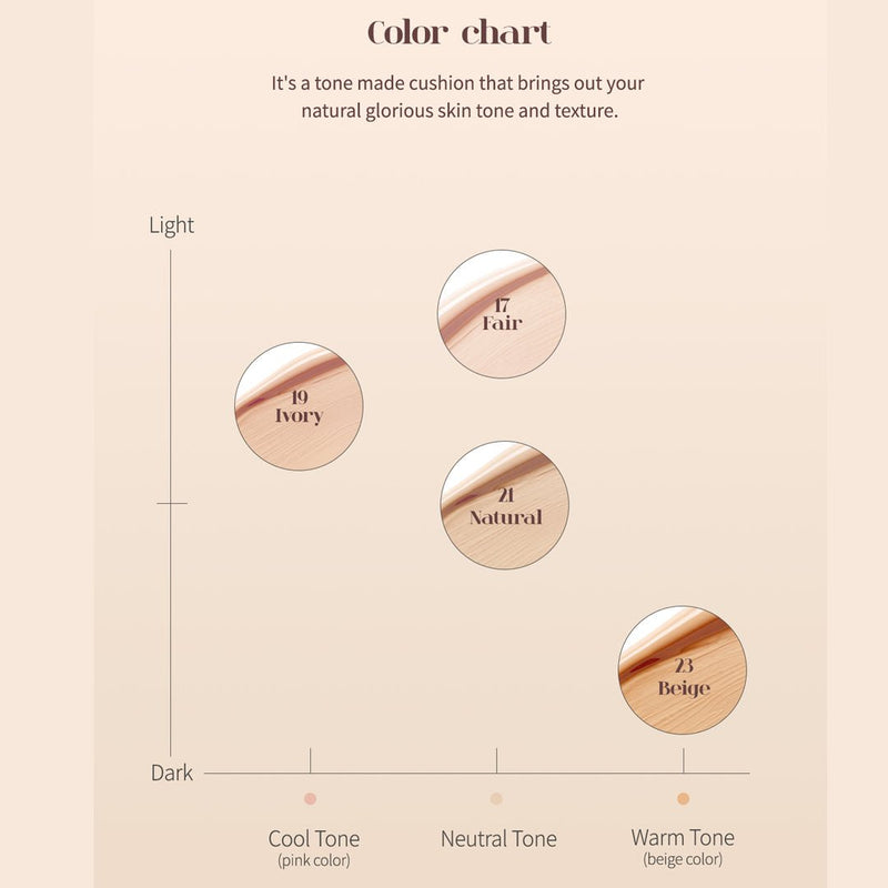 [Mude] Hug Cushion SPF50+ PA+++ (in 4 shades) 15g - COCOMO