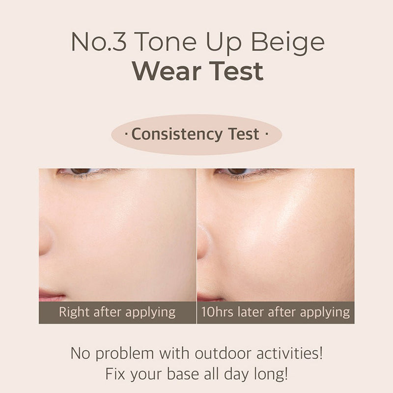 [NUMBUZIN] No.3 Porcelain Base-skip Tone Up Beige SPF 50+ PA++++ 50ml - COCOMO