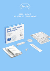 [Roche] SARS-CoV-2 Antigen Self Test Nasal ( 1 BOX = 5-tests Kit ) - COCOMO