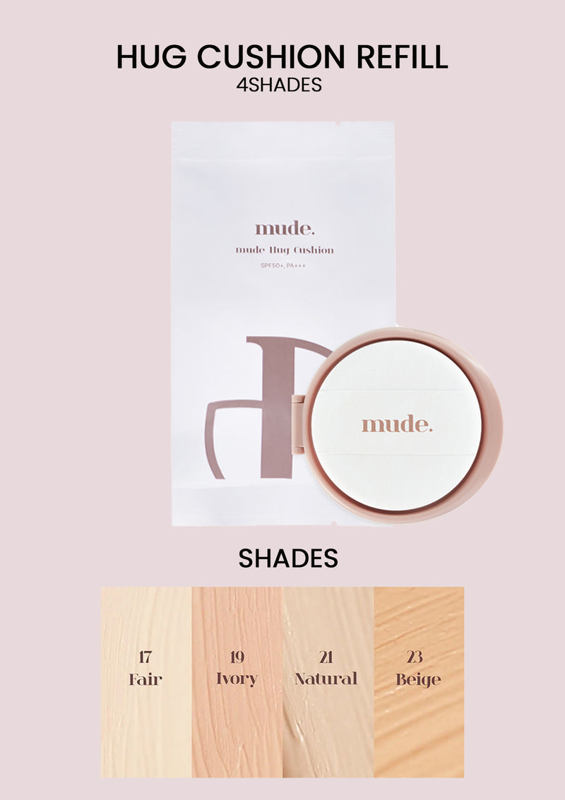 [MUDE] Hug Cushion Refill SPF50+ PA+++   (in 4 shades) 15g - COCOMO