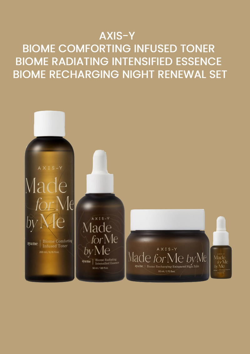 [AXIS-Y] Biome Comforting Infused Toner | Radiating Intensified Essence | Recharging Night Renewal Set - COCOMO