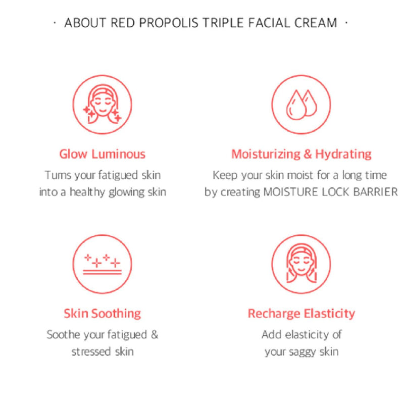 [SERENDI BEAUTY] Red Propolis Triple Facial Cream 80g - COCOMO