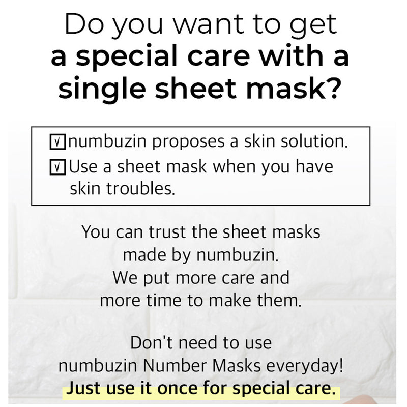 [NUMBUZIN] No.1 Dewy Glow Spa Sheet Mask 4ea - COCOMO