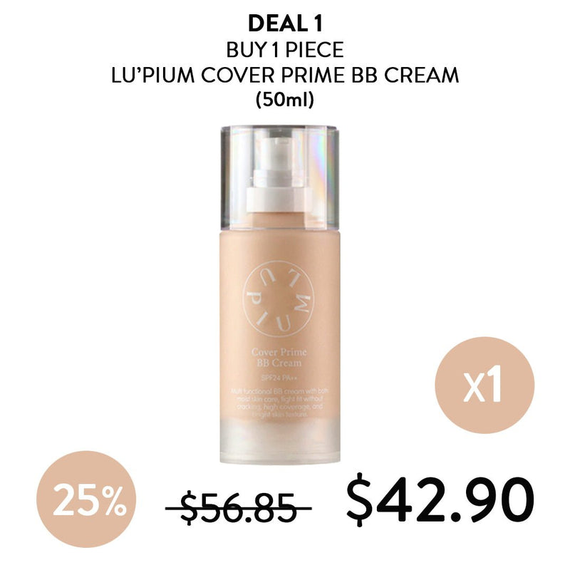 [LUPIUM] Cover Prime BB Cream SPF24 PA++ 50ml - COCOMO