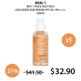 [VELY VELY] Collagen Sun Serum SPF 50+ PA++++ 30ml - COCOMO