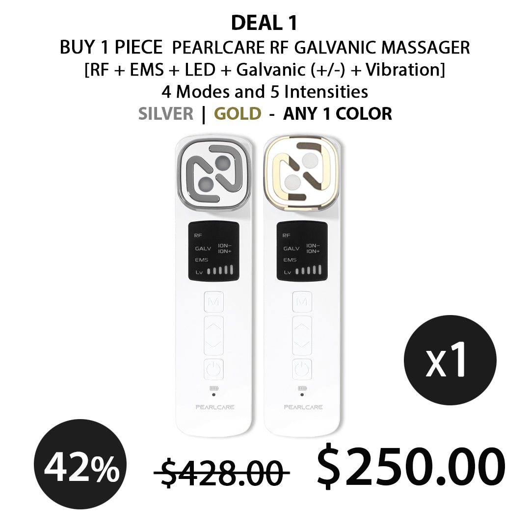 [PEARLCARE] RF Galvanic Massager ( RF + EMS + LED + Galvanic