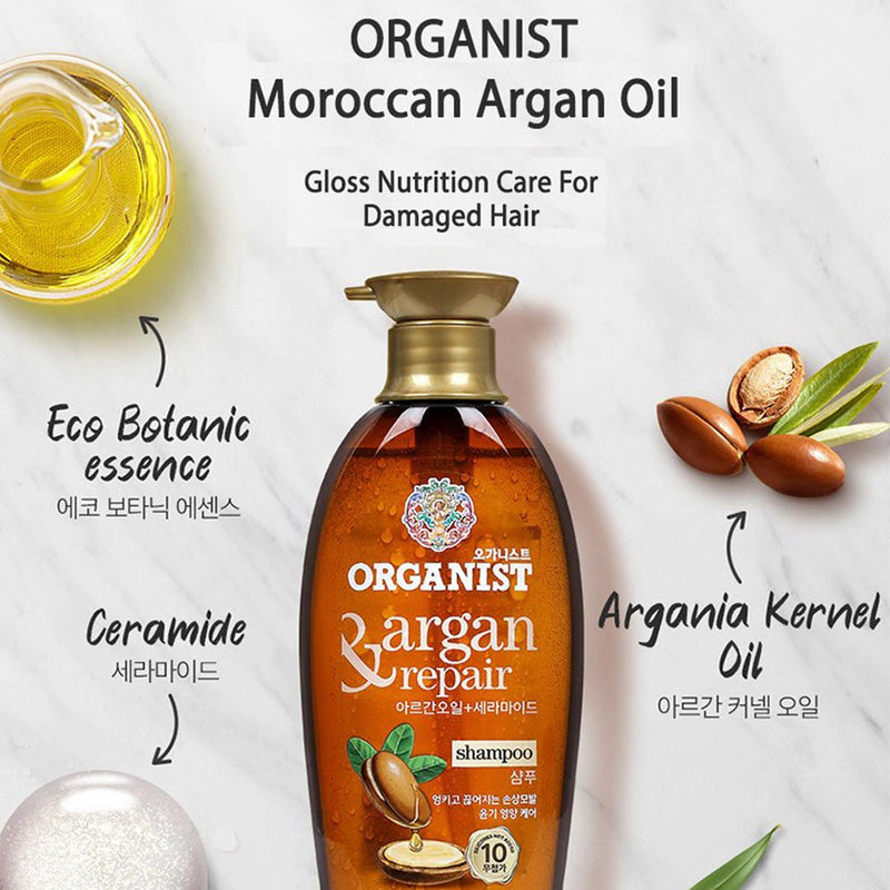 [Organist] [Bundle of 4] Natural Healing Therapy Shampoo/Argan/Himalaya/Peppermint/Avocado/Cherry/Rosemary 500 - COCOMO
