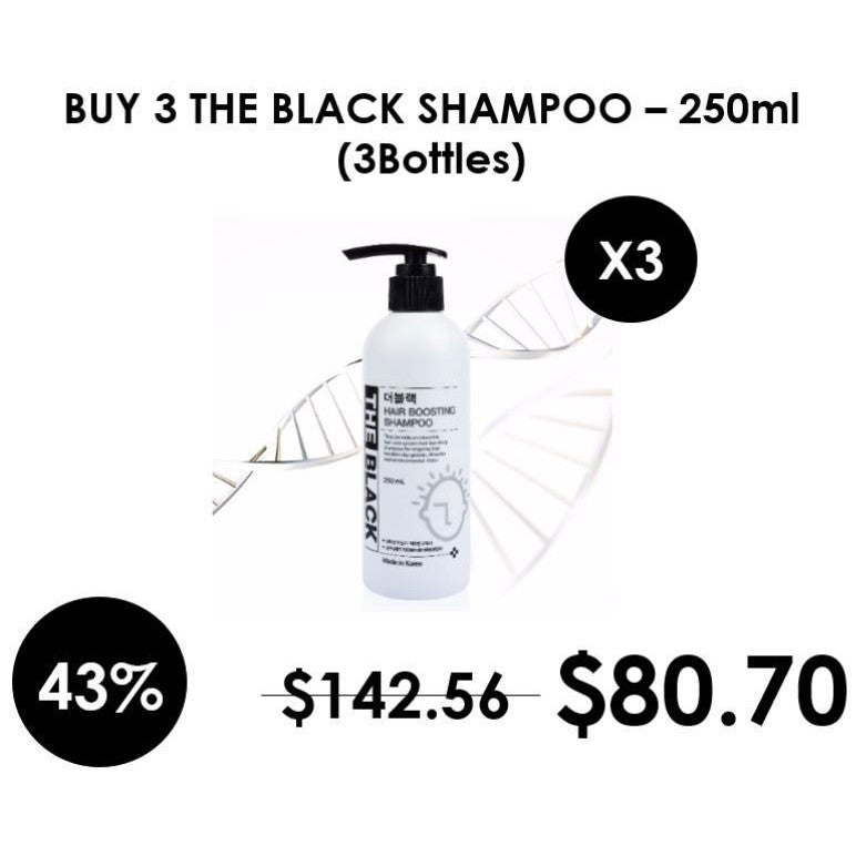 [THE BLACK] Hair boosting Shampoo 250ml / 750ml