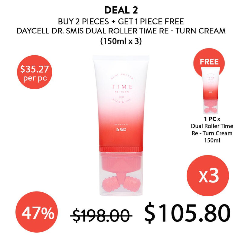 [DAYCELL] Dr. SMIS Dual Roller Time Return Cream 150ml - COCOMO