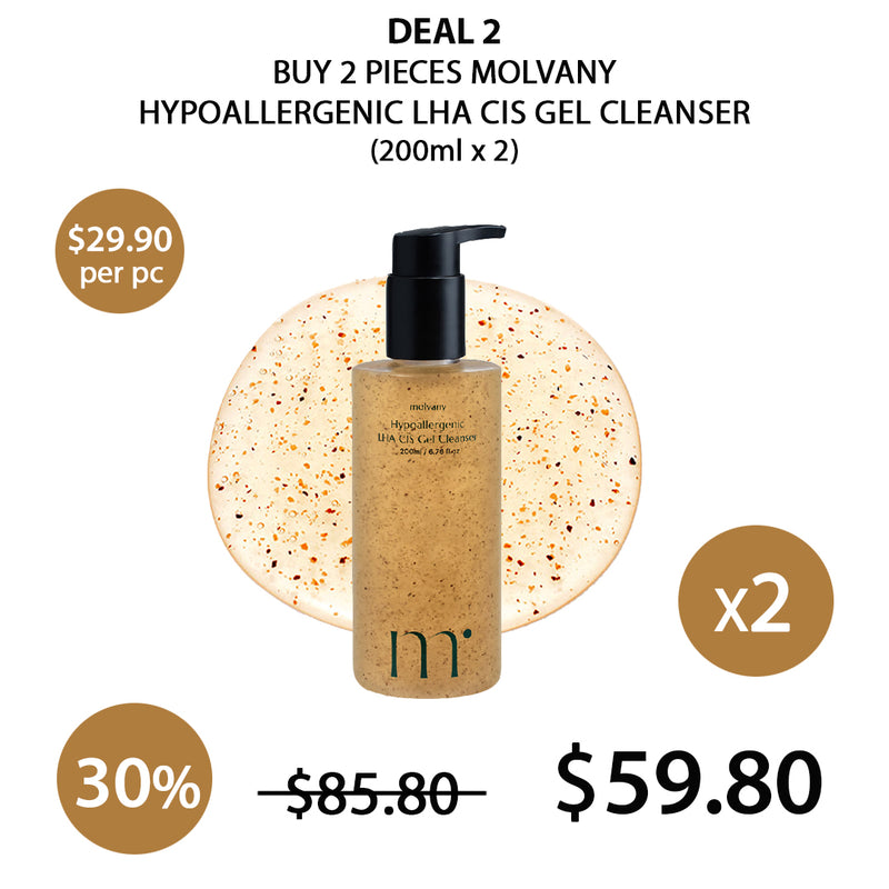 [MOLVANY] Hypoallergenic LHA CIS Gel Cleanser 200ml