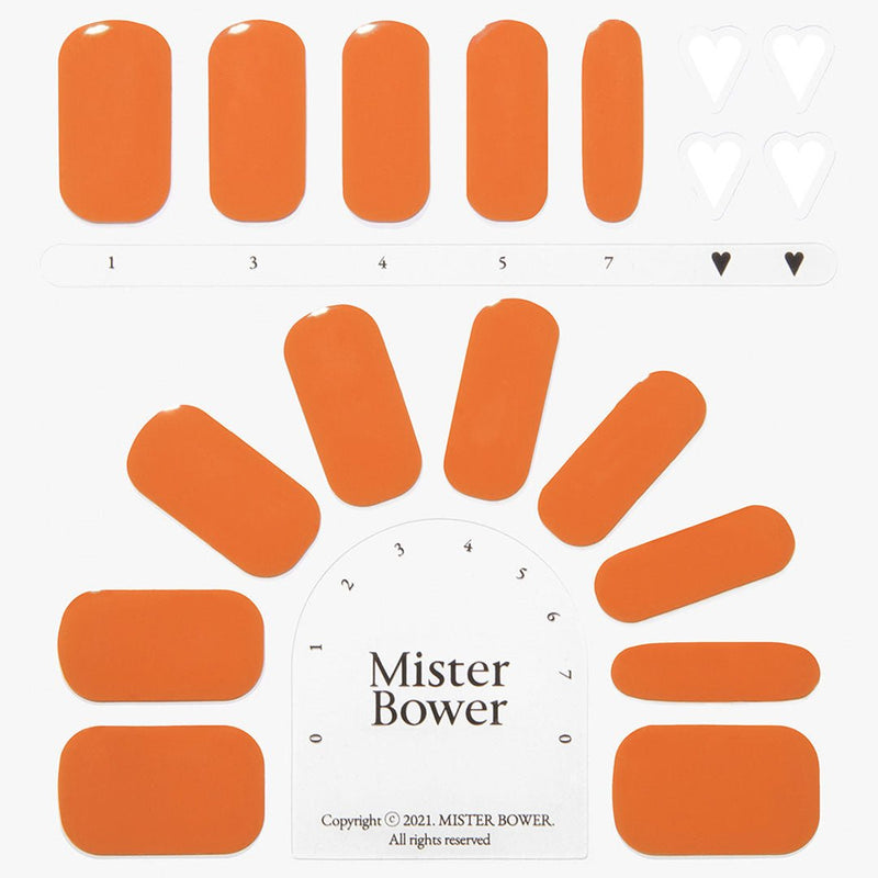 [Mister Bower] Premium Volume Gel Nail - Tangerine - COCOMO