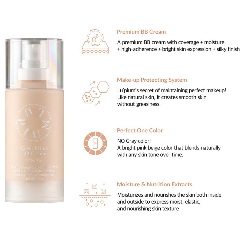 [LUPIUM] Cover Prime BB Cream SPF24 PA++ 50ml - COCOMO