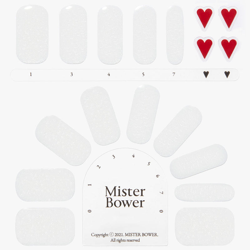 [Mister Bower] Premium Volume Gel Nail - Snow White - COCOMO