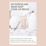 [NUMBUZIN] No.3 Porcelain Base-skip Tone Up Beige SPF 50+ PA++++ 50ml - COCOMO