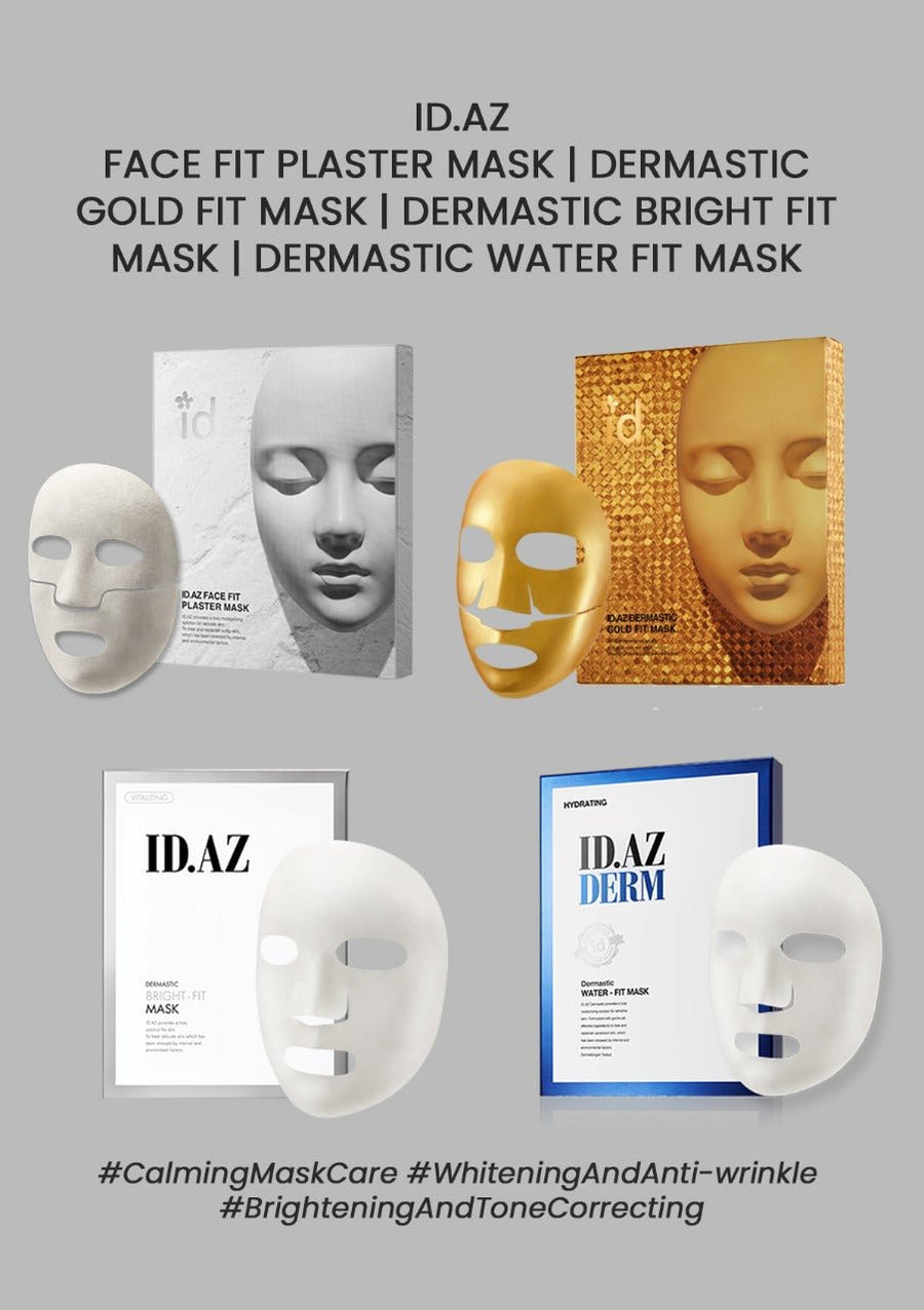 ID.AZ Face Fit Mask Range – Plaster, Gold, Bright & Water Fit