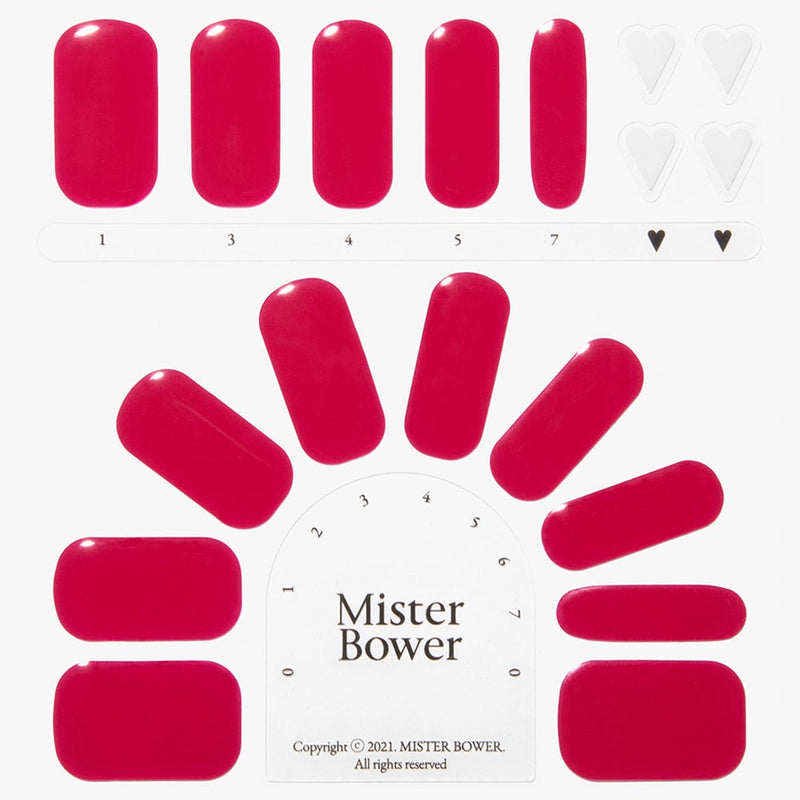 [Mister Bower] Volume Gel Nail - Signal Red - COCOMO