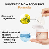 [NUMBUZIN] No.4 Pore Zero Peeled Egg Toner Pad 200ml - COCOMO