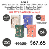 [GONGDREEN] (BUY 6 + 3 BOXES FREE) GONGDREEN TEA IN CAT DOG RABBIT - COCOMO