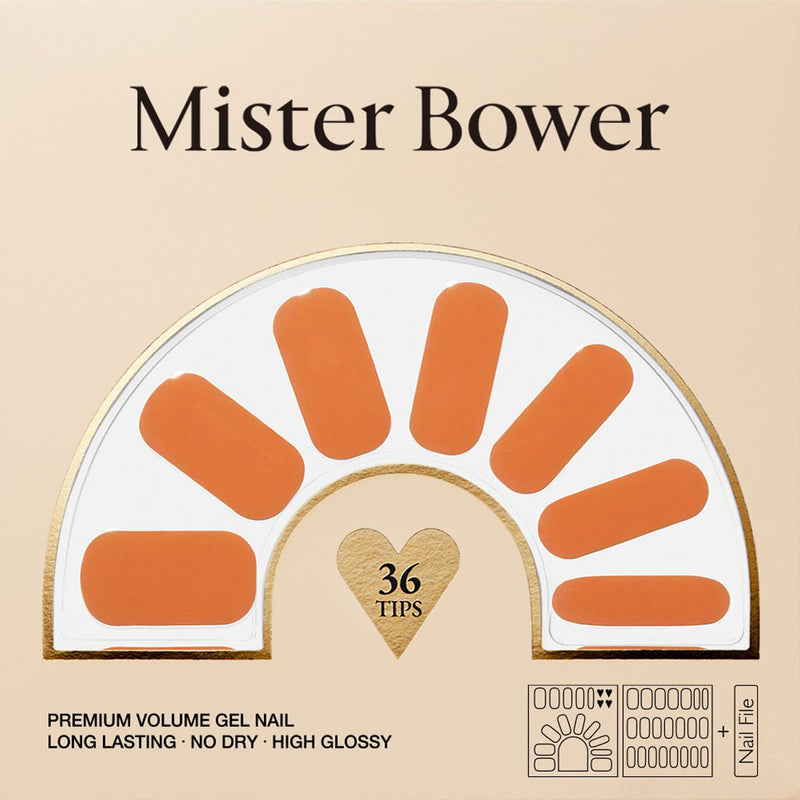 [Mister Bower] Premium Volume Gel Nail - Tangerine - COCOMO