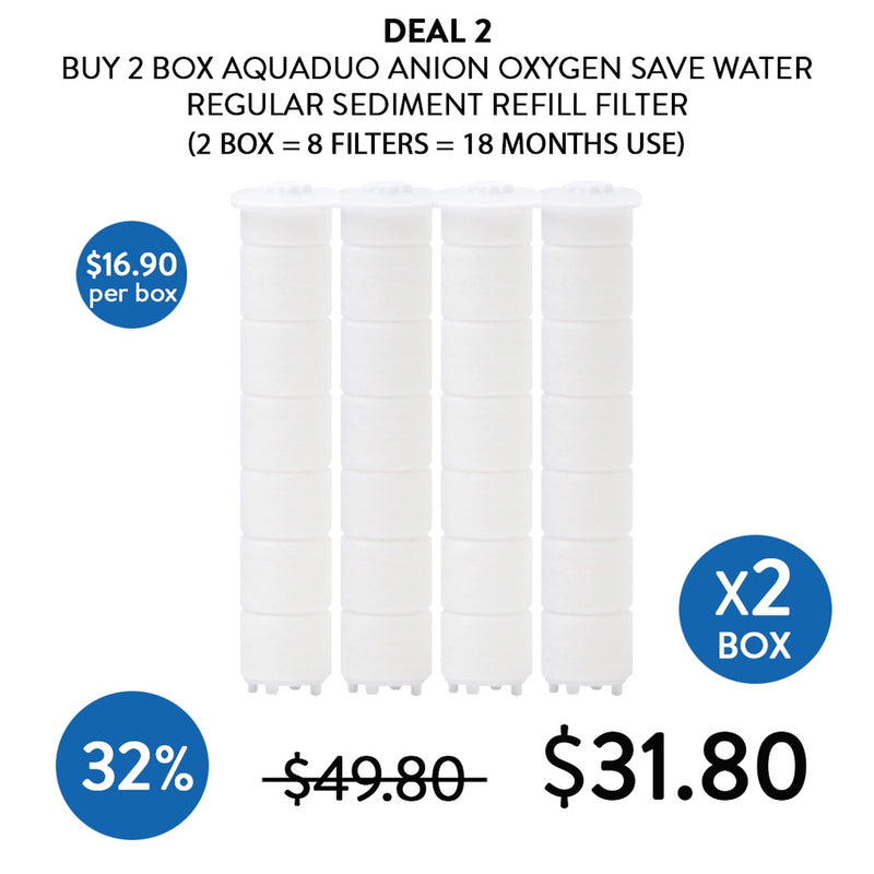 [AQUADUO]  Anion Oxygen Save Water Regular Sediment Refill 1st Stage Filter | 3rd Stage Filter