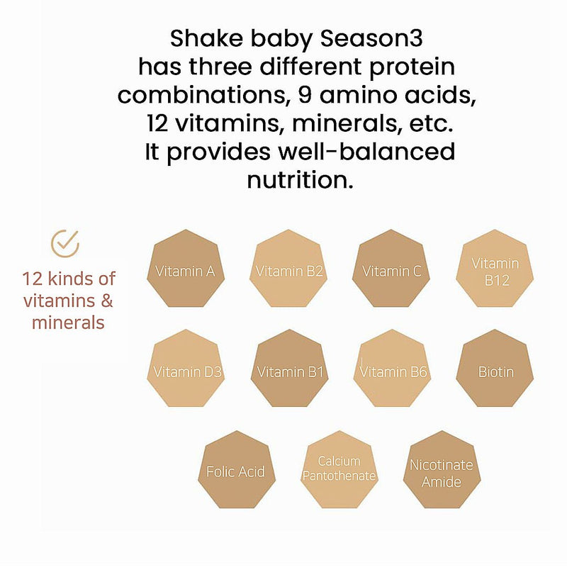 [SHAKE BABY] Season 3 High Protein Shake 750g 3 Flavors ( Any 1 ) - COCOMO