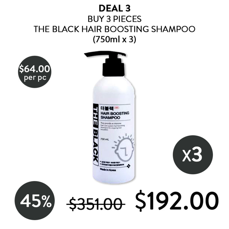 [THE BLACK] Hair boosting Shampoo 250ml / 750ml