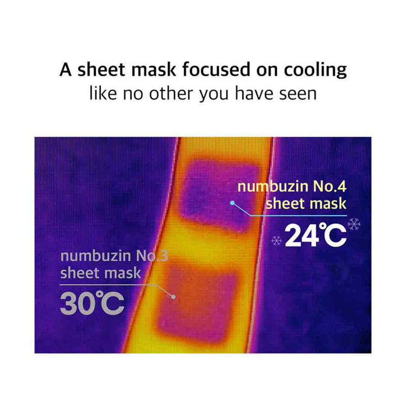 [NUMBUZIN] No.4 Icy Soothing Sheet Mask 4ea - COCOMO