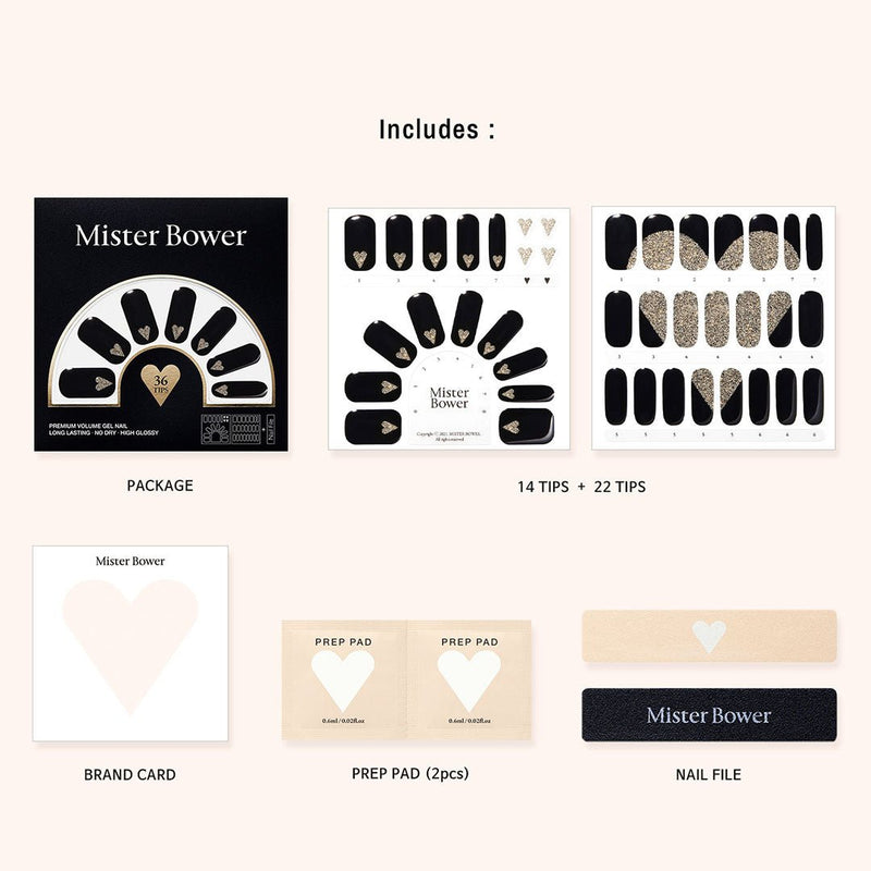 [Mister Bower] Volume Gel Nail - Illusion B-Heart - COCOMO