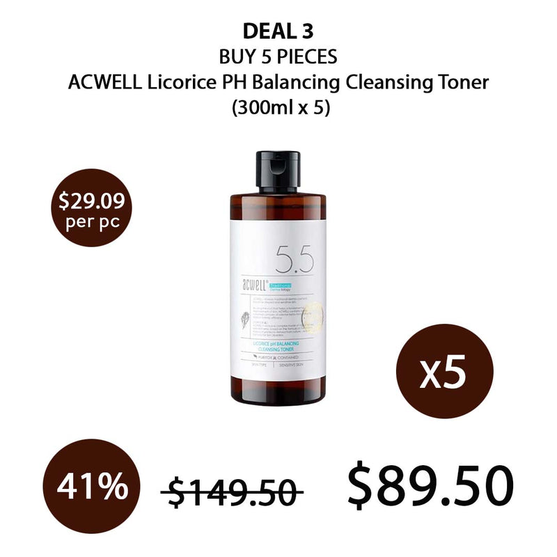 [ACWELL] Licorice PH Balancing Cleansing Toner 300ml