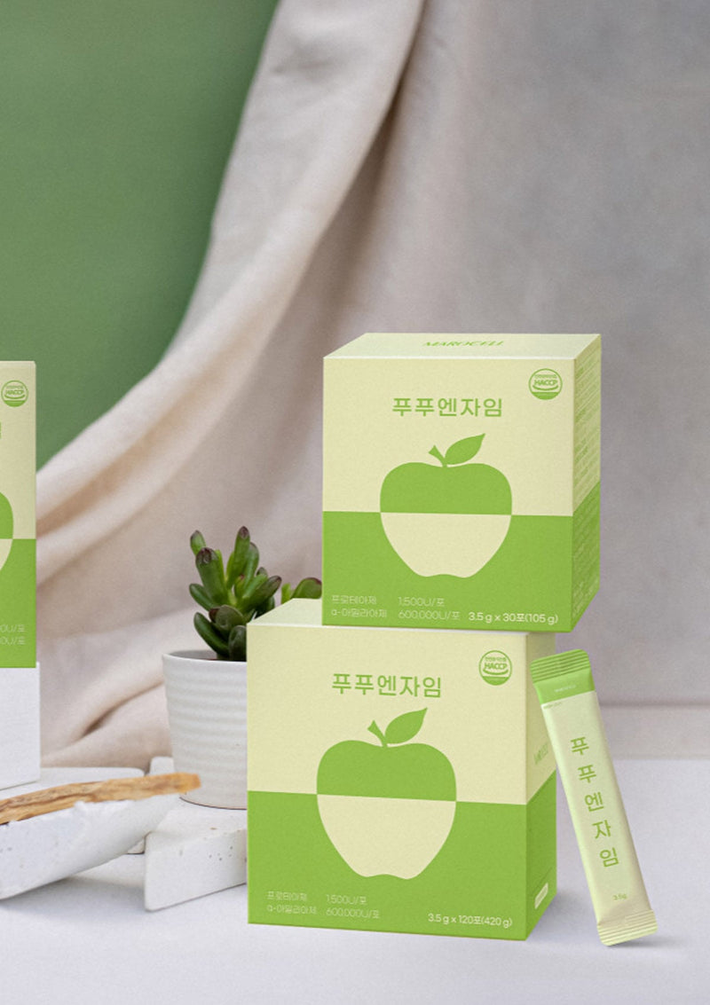 [MAROCELL] Poo Poo Enzyme Green Apple (3.5g x 10 Sticks) - COCOMO