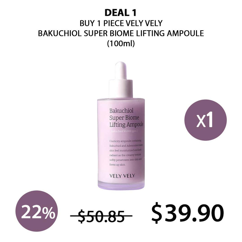 [VELY VELY] Bakuchiol Super Biome Lifting Ampoule 100ml
