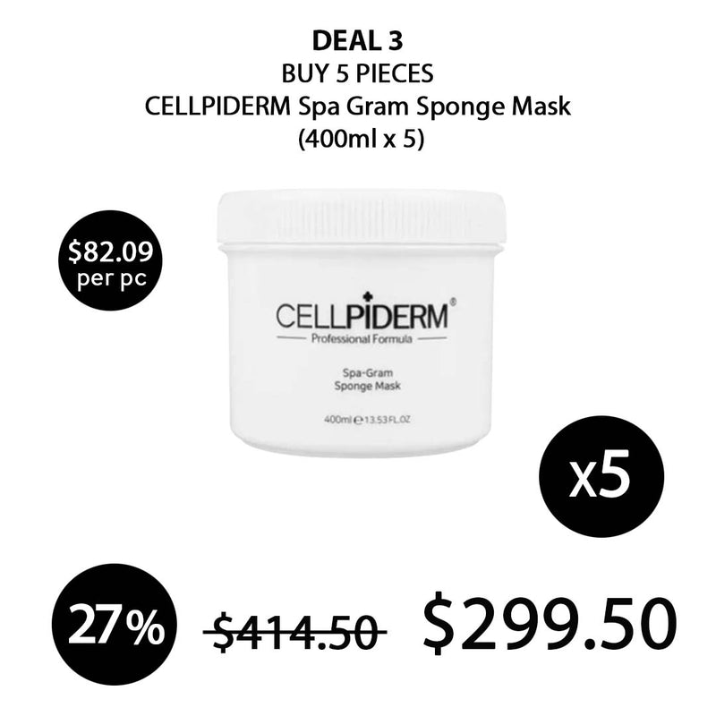 [CELLPIDERM] Spa Gram Sponge Mask 400ml