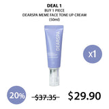 [DEARSPA]  In Shower Tone Up Cream 300ml | Meme Face Tone Up Cream 50ml