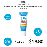 [DERMAL THERAPY] Lip Balm Enriched With Manuka Honey 10g